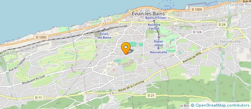 localisation de l'entreprise CHARL'INVEST  EVIAN-LES-BAINS