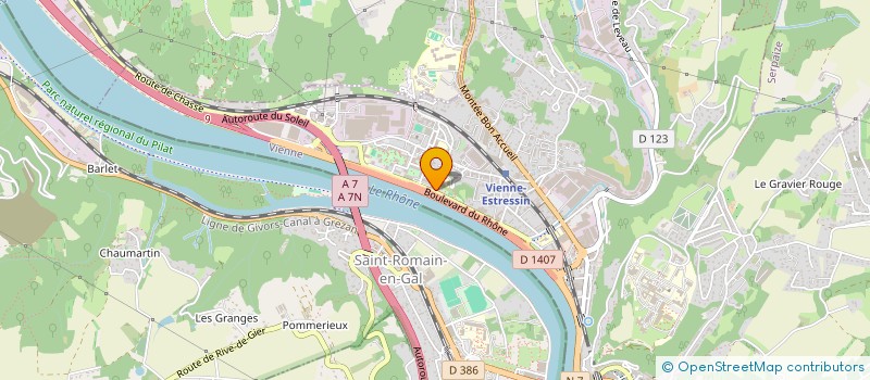 localisation de l'entreprise CHARLANNE  VIENNE