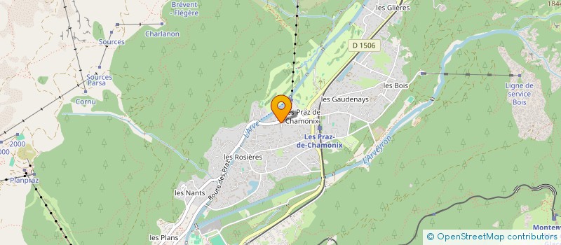 localisation de l'entreprise CHARLANON à CHAMONIX-MONT-BLANC