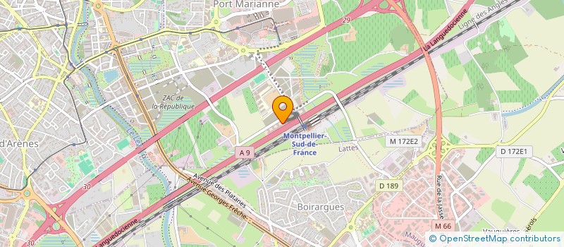 localisation de l'entreprise CHARLATHAN CLUB à MONTPELLIER