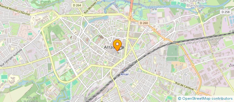 localisation de l'entreprise CHARLEA  ARRAS