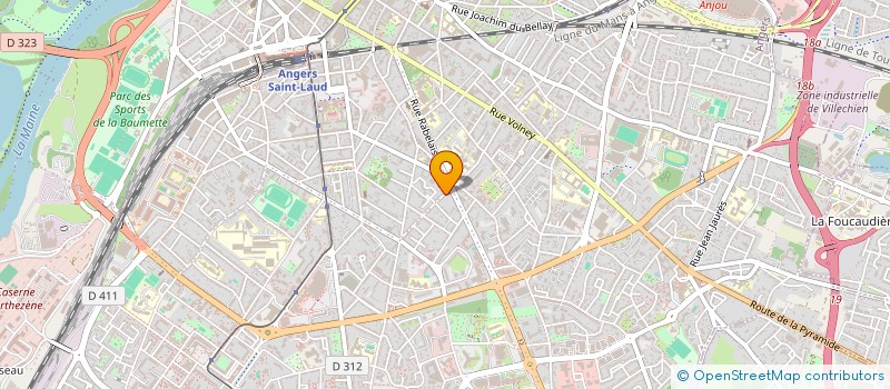 localisation de l'entreprise CHARLEMAGNE à ANGERS