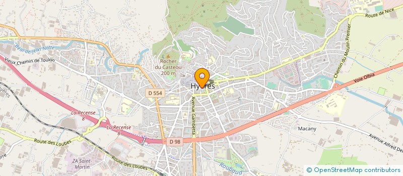 localisation de l'entreprise CHARLEMAGNE HYERES à HYERES