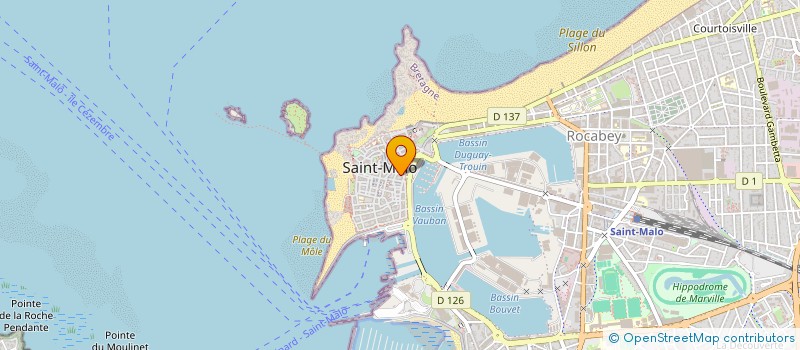 localisation de l'entreprise CHARLENA  SAINT-MALO