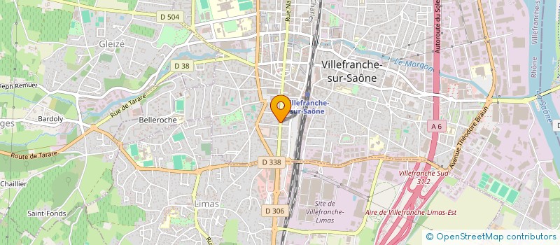 localisation de l'entreprise CHARLENE à VILLEFRANCHE-SUR-SAONE