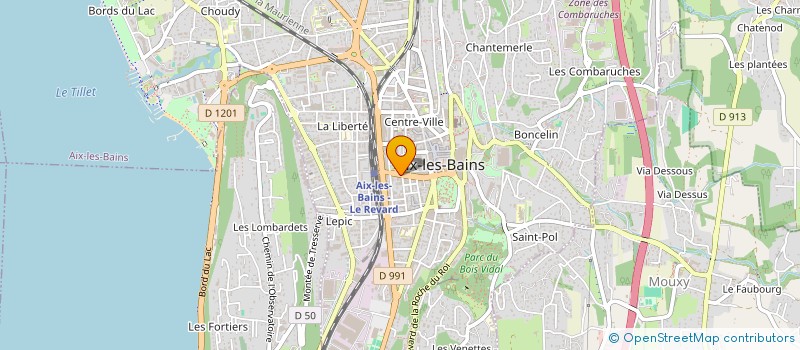 localisation de l'entreprise CHARLENE CENTRE DE BEAUTE à AIX-LES-BAINS