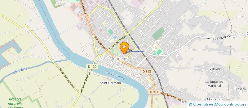 localisation de l'entreprise CHARLES  TONNEINS