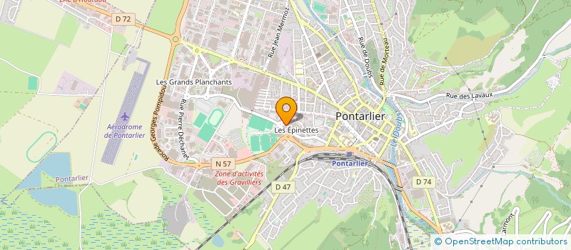 localisation de l'entreprise CHARLES  PONTARLIER