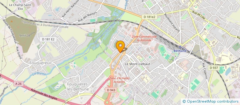 localisation de l'entreprise CHARLES  BETHUNE
