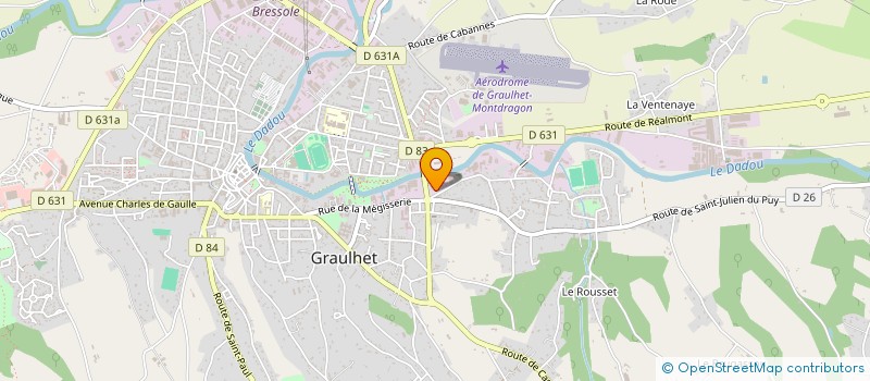 localisation de l'entreprise CHARLES AUQUE ET COMPAGNIE à GRAULHET