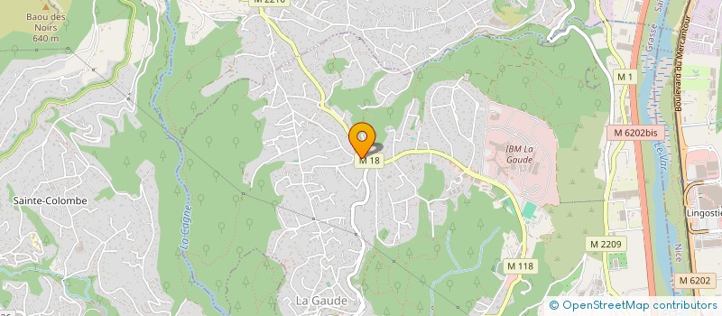 localisation de l'entreprise CHARLES AUTOS  LA GAUDE