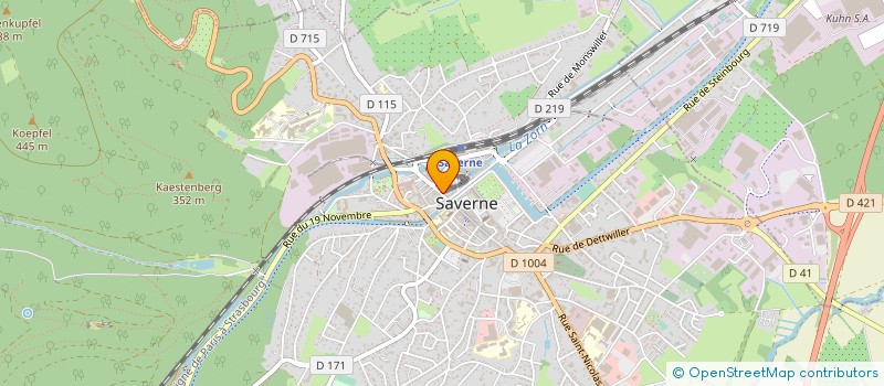 localisation de l'entreprise CHARLES & BOCQUET  SAVERNE