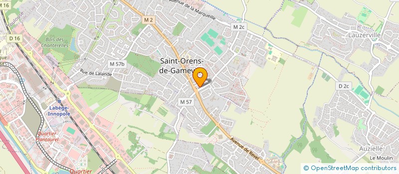 localisation de l'entreprise CHARLES BOULANGERIE PATISSERIE  SAINT-ORENS-DE-GAMEVILLE