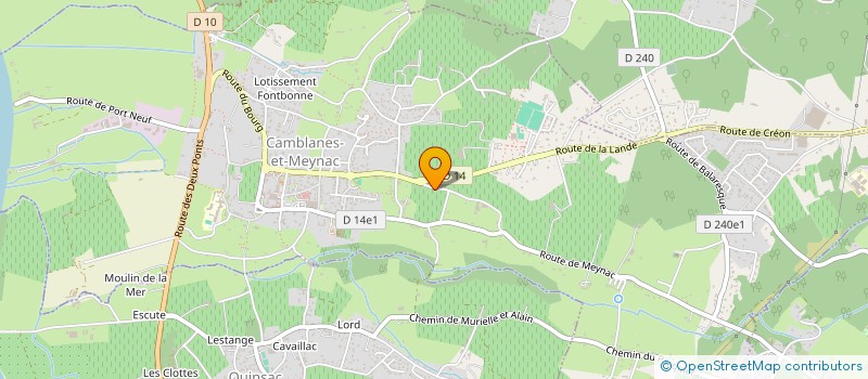 localisation de l'entreprise CHARLES BOURREC COURTAGE ASSURANCES  CAMBLANES-ET-MEYNAC