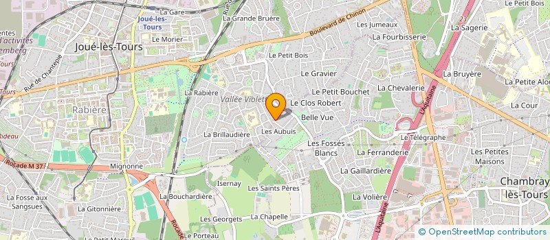 localisation de l'entreprise CHARLES BRUNET  JOUE-LES-TOURS