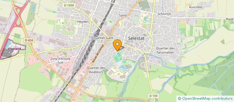 localisation de l'entreprise CHARLES CAMILLE  SELESTAT