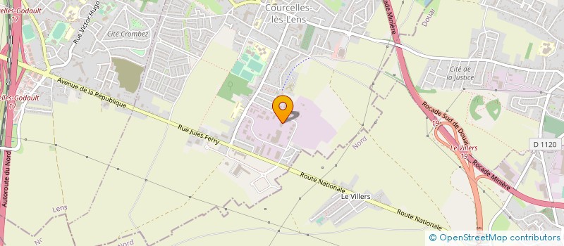 localisation de l'entreprise CHARLES-CANON  COURCELLES-LES-LENS