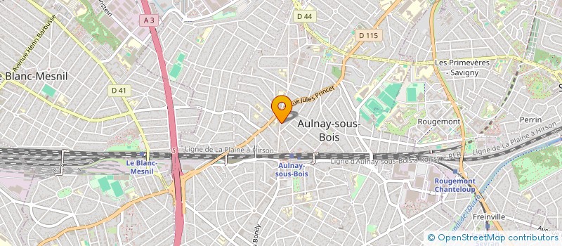 localisation de l'entreprise CHARLES CHRISTIAN à AULNAY-SOUS-BOIS