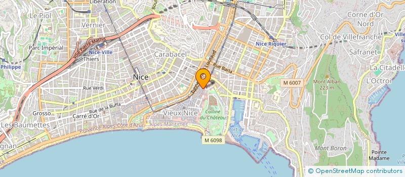 localisation de l'entreprise CHARLES CLERISSI ET SES FILS à NICE