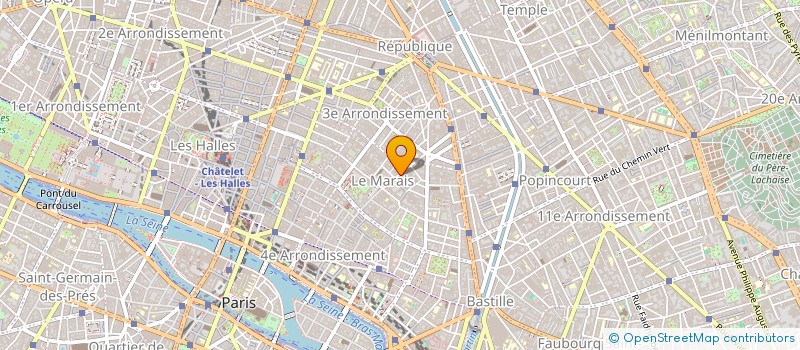 localisation de l'entreprise CHARLES CONSIGNY SARL  PARIS