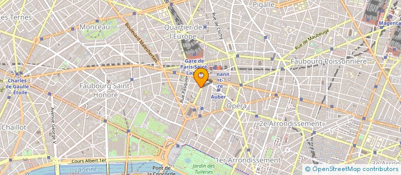 localisation de l'entreprise CHARLES COTONAY DIFFUSION SA à PARIS