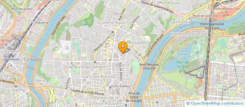 localisation de l'entreprise CHARLES COURTIEU SA à LYON