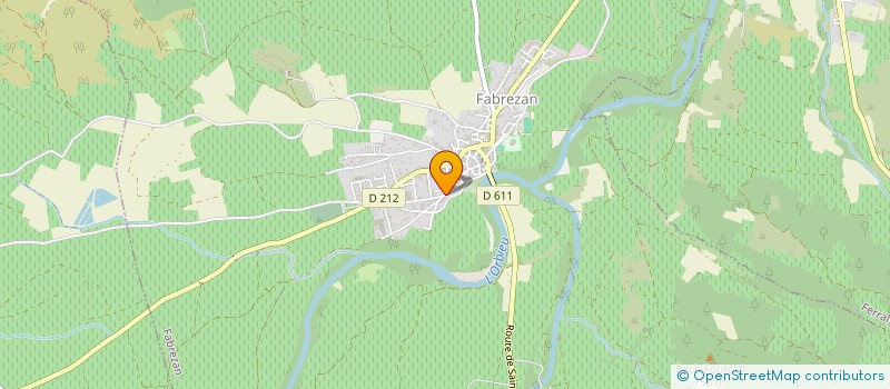 localisation de l'entreprise CHARLES CROS  FABREZAN