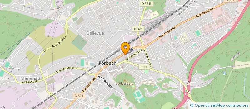 localisation de l'entreprise CHARLES CUISINE à FORBACH