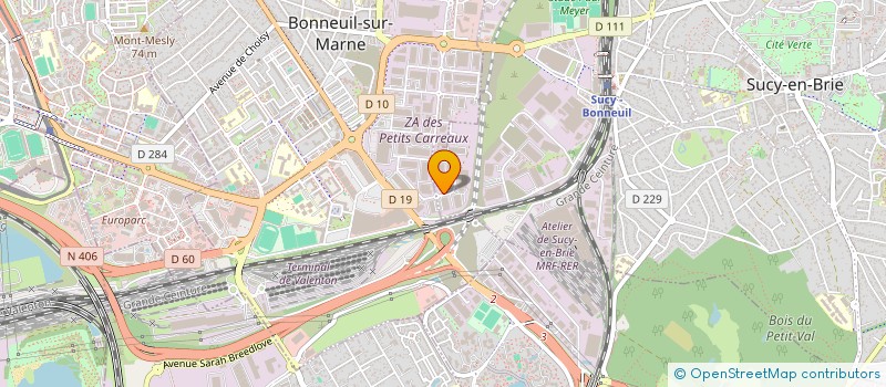 localisation de l'entreprise CHARLES DANE GESTION à SUCY-EN-BRIE