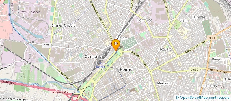 localisation de l'entreprise CHARLES DE CAZANOVE à REIMS