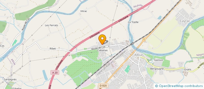 localisation de l'entreprise CHARLES DE FITTE  ALBIAS