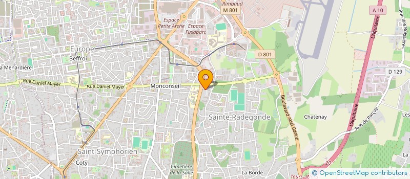 localisation de l'entreprise CHARLES DE FOUCAULT  TOURS