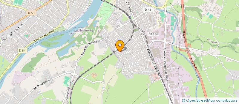 localisation de l'entreprise CHARLES DUCRAY PLOMBERIE  LE COTEAU