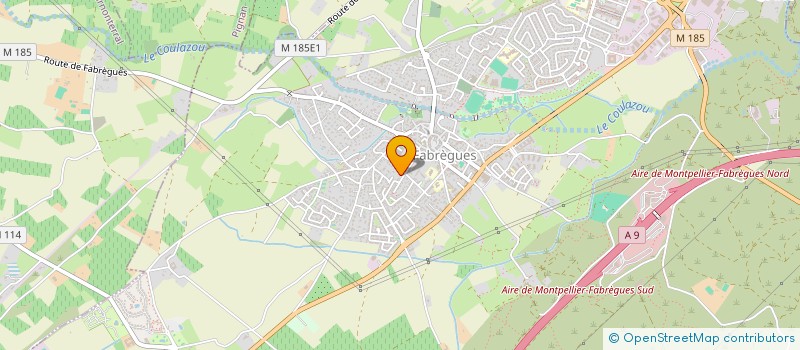 localisation de l'entreprise CHARLES ELECTRICITE  FABREGUES