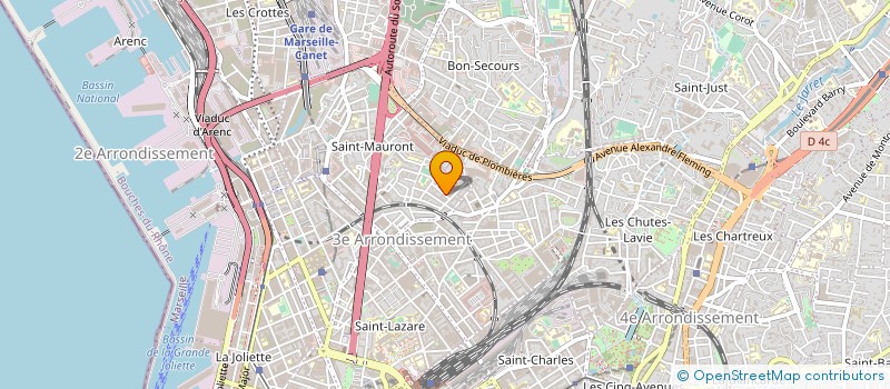 localisation de l'entreprise CHARLES ERCB à MARSEILLE