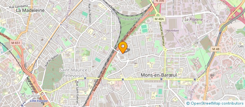 localisation de l'entreprise CHARLES ET ANDREE LESAGE  MONS-EN-BARUL