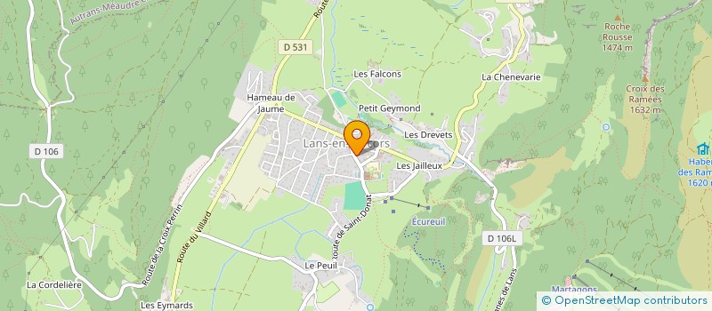 localisation de l'entreprise CHARLES ET CELINE  LANS-EN-VERCORS