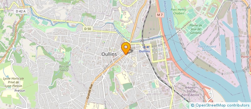 localisation de l'entreprise CHARLES ET CHARLOTTE  OULLINS-PIERRE-BENITE