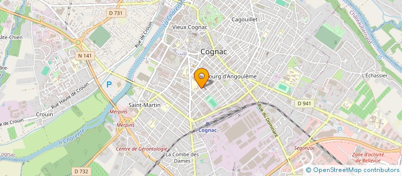 localisation de l'entreprise CHARLES GRUWEZ à COGNAC