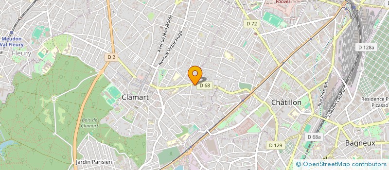 localisation de l'entreprise CHARLES GUEZET ARCHITECTURE  CLAMART