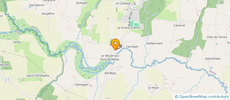 localisation de l'entreprise CHARLES & GUILLEMAUD  ELVEN