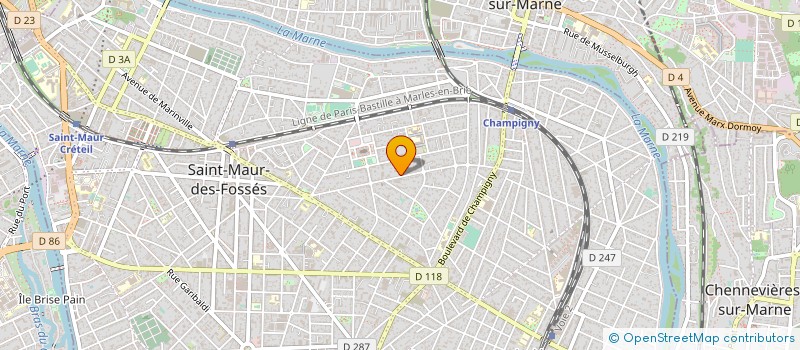 localisation de l'entreprise CHARLES HURBIER à SAINT-MAUR-DES-FOSSES