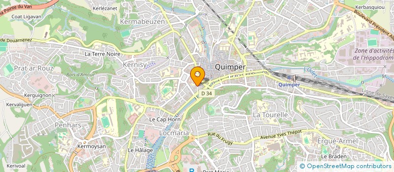 localisation de l'entreprise CHARLES INVESTISSEMENT  QUIMPER