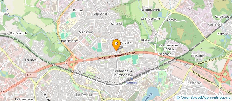 localisation de l'entreprise CHARLES LE GOFFIC 39 à VANNES