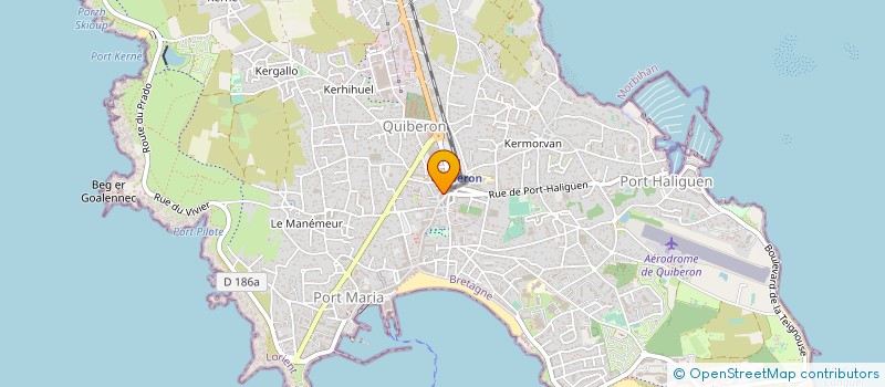 localisation de l'entreprise CHARLES LE ROUX  QUIBERON