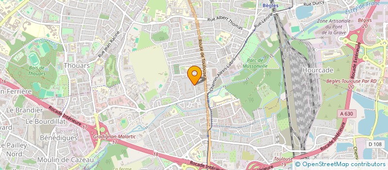 localisation de l'entreprise CHARLES & LONDON  VILLENAVE-D'ORNON