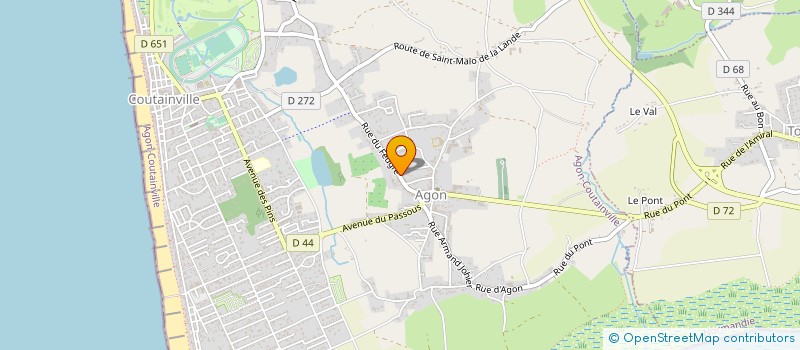 localisation de l'entreprise CHARLES-MARIE  AGON-COUTAINVILLE