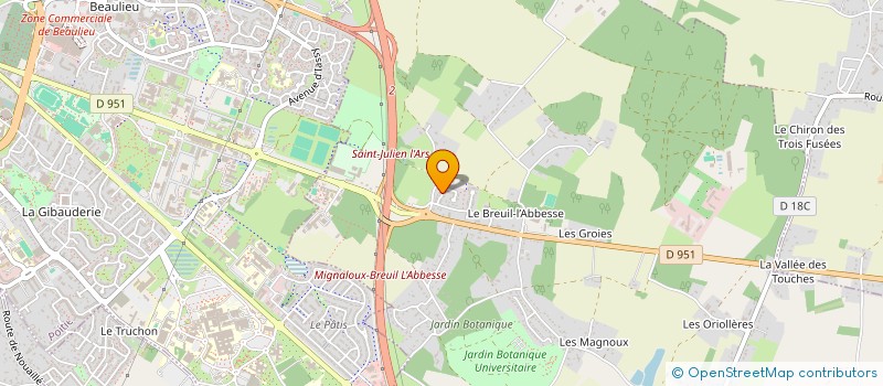 localisation de l'entreprise CHARLES MARTEL INVEST à MIGNALOUX-BEAUVOIR