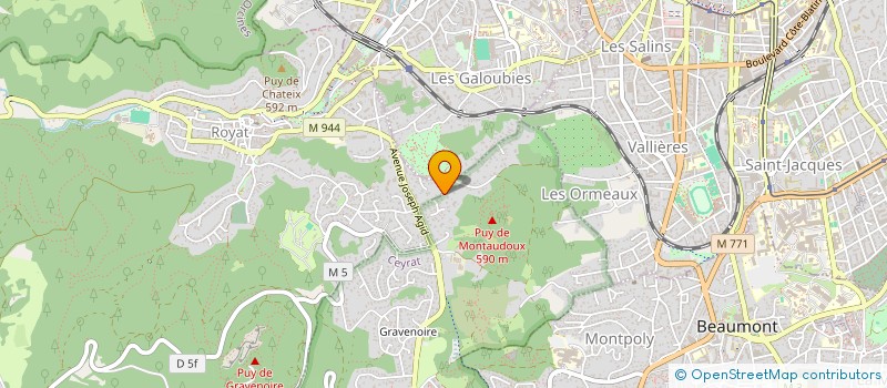 localisation de l'entreprise CHARLES PARTICIPATIONS  CEYRAT