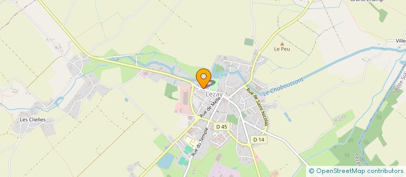 localisation de l'entreprise CHARLES PEGUY  LEZAY